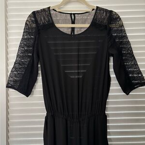 *NEW BCBGMaxAzria Black Lace Jumpsuit